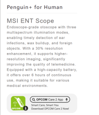 Penguin Plus Wi-Fi Otoscope for Humans