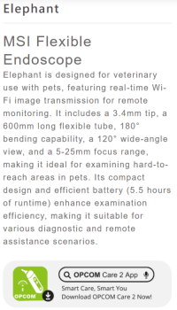 Elephant Wi-Fi Flexible Endoscope