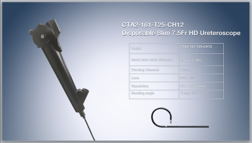 Slim 7.5Fr HD Ureterscope