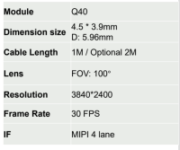 Q40 Camera Module For endoscope