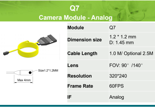 Q7 Camera Module For endoscope