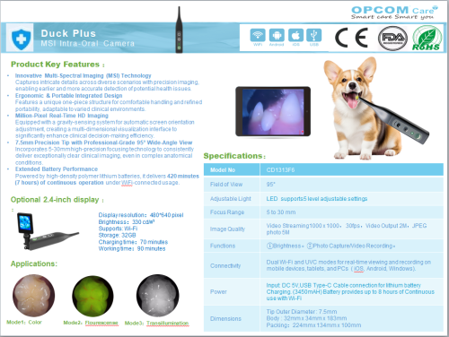 Duck Plus for Vets Dental Camera